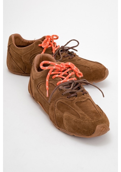 Luvishoes Luvi Shoes Serena Taba Süet Hakiki Deri Kadın Spor Ayakkabı Taba
