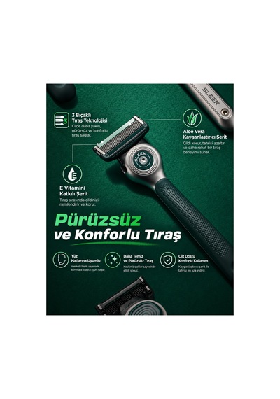 Dorco Pace 6 Sleek 6 Bıçaklı Yedek Tıraş Bıçağı 4lü