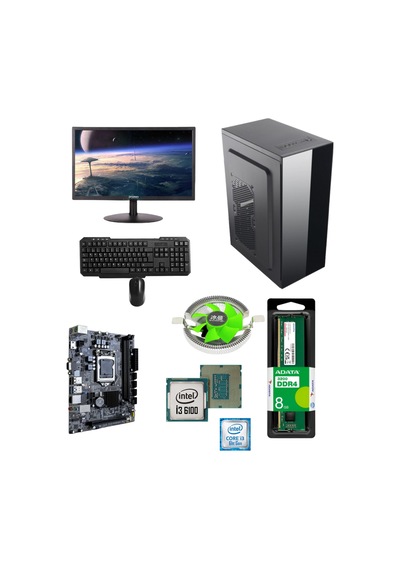 EFS EFSOFFICE0005-2 i3-6100 8 GB 256 GB SSD 20" Free Dos Masaüstü Bilgisayar