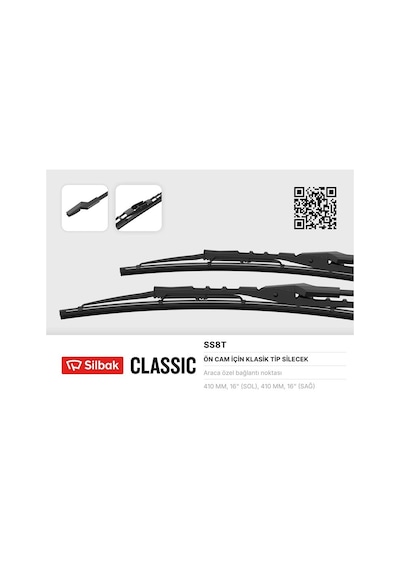 Cosmotex Ss8t Silecek Süpürgesi Fıskiyeli Metal Tip 430 Mm İ Renault 9, 11