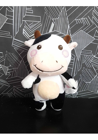 Peluş 20 Cm Minik Oyuncak İnek Sevimli Hediye