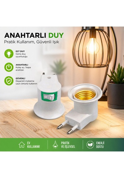 Fuji Duy-90 Anahtarlı Duy Fiş- 20'li Paket Diğer