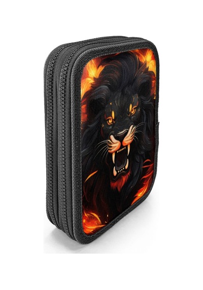Coral High Erkek Çocuk Siyah Kükreyen Aslan Baskılı Katlı Organizer Kalemlik Kalem Kutusu 31117 Siyah - Kırmızı Coral High Erkek Çocuk Siyah Kükreyen Aslan Baskılı Katlı Organizer Kalemlik Kalem Kutusu 31117 Siyah - Kırmızı