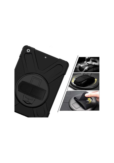 iPad Uyumlu  10.2 2021 9.nesil Gzst Defender Tablet Silikon - Siyah Arka Kapak