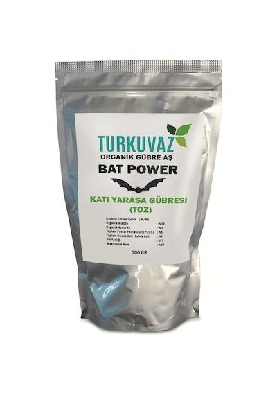 500 Gr.Turkuvaz Organik Mikron Toz Yarasa Gübresi (Yüksek Fosfor)