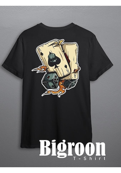 Poker Blackjack 21 İskambil Kağıdı Tişört Unisex T-shirt 001