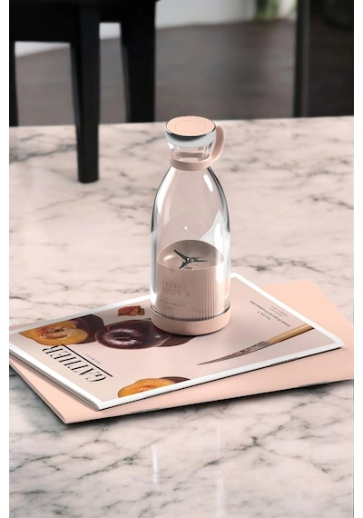 Bardak Blender Smoothie Meyve Sıkacağı Şarjlı Cam Taşınabilir Çok Renkli