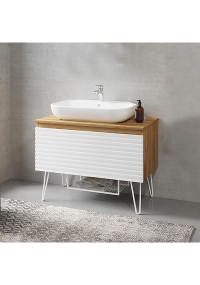 Denko Taylan 85 Cm Mdf Beyaz Banyo Dolabı Alt Modül Ve Lavabo Beyaz Denko Taylan 85 Cm Mdf Beyaz Banyo Dolabı Alt Modül Ve Lavabo Beyaz