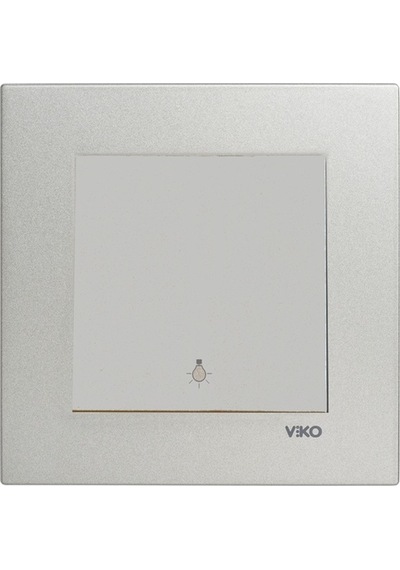 Viko Artline Novella Saten Light Yaylı Anahtar Çerçeveli