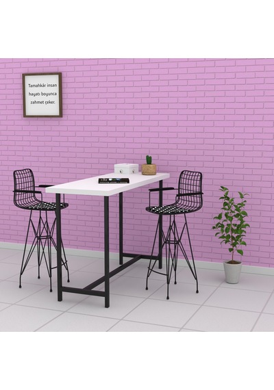 Knsz kafes tel bar sandalyesi 1 li zengin syhviona kolçaklı 75 cm oturma yüksekliği ofis cafe bahçe mutfak