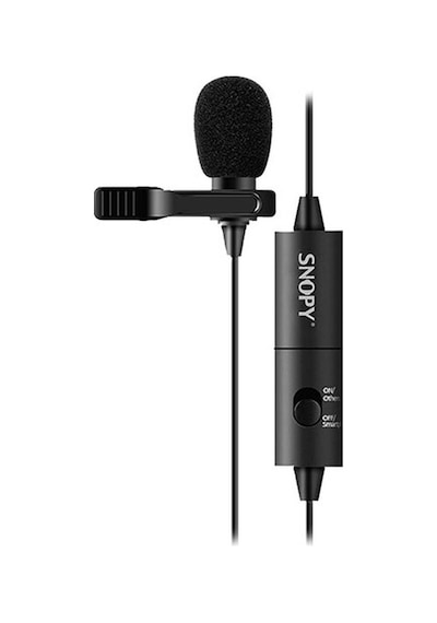 Snopy SN-100M Akıllı Telefon ve Youtuber Yaka Mikrofonu Siyah