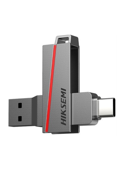 Hiksemi E307c Usb 3.2 Dual 64 Gb Taşınabilir Bellek, Usb Ve Type-c - Gri