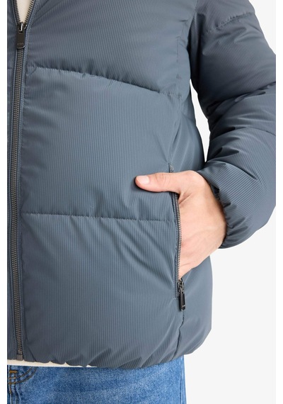 Defacto Regular Fit Dik Yaka Fermuarlı Su Geçirmez Mont F0307ax25wngn1085 Yeşil
