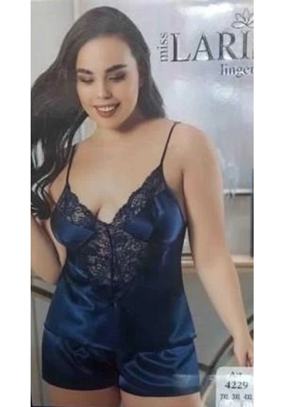 Miss Laris Lingerie Gecelik Kadın 4229 Lacivert