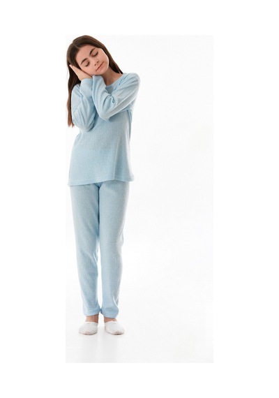 Fullamoda Let Love We Baskılı Kız Çocuk Pijama Takımı 25kcck726126245-siyah Siyah