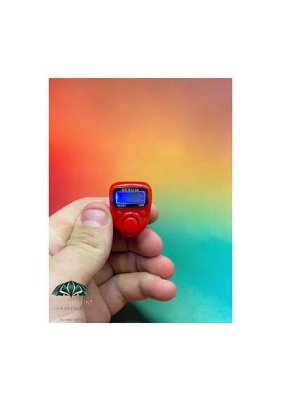 Yeni Nesil Mini Yüzük Model Led Li Zikirmatik Dijital Zikir Sayacı Kırmızı Çok Renkli