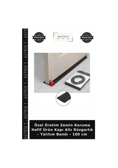 Özel Üretim Zemin Koruma Hafif Ürün Kapı Altı Rüzgarlık - Yalıtım Bandı - 100 Cm Çok Renkli