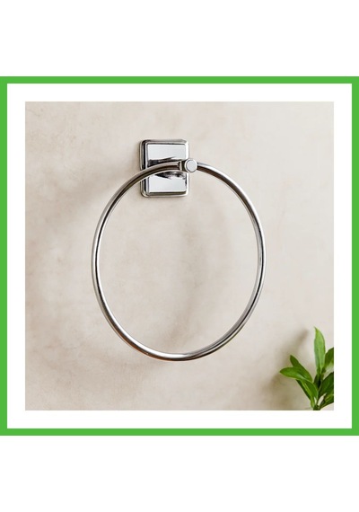 Vaveni Yuvarlak Metal Yapışkanlı Banyo Havluluk Arz