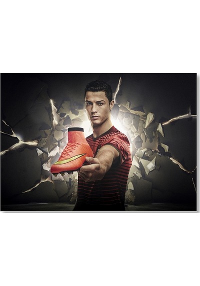 Cakasepetim Christiano Ronaldo Nike Mercurial Superfly Krampon Ahşap Mdf Tablo
