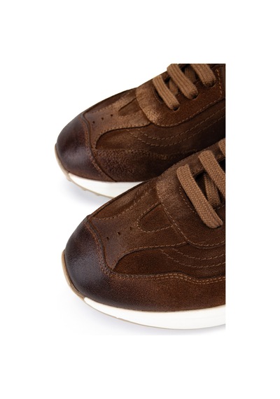 Tamer Tanca Erkek Hakiki Deri Taba Süet Sneakers & Spor Ayakkabı 1171 86-24 Erk Ayk Y26 Taba Suet