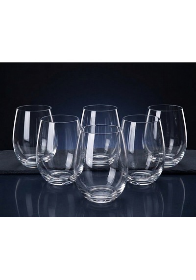 Kristal Su Bardak 550 Ml 6 Adet Beyaz