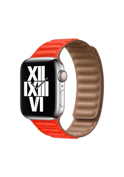 Apple İle Uyumlu Watch 44 45 49 Mm Se 7 8 9 Ultra 1/2 Kordon Baklalı Deri Kordon Beyaz Çok Renkli