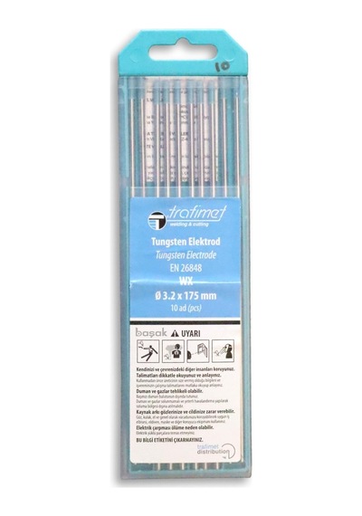 3,2 Mm Wx Turkuaz Tungsten Elektrot 175 Mm Trafimet Adet Fiyatı