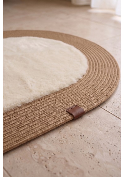 Banyo Paspası Takımı 60x100+40x60 Cm Düz Bej & Camel