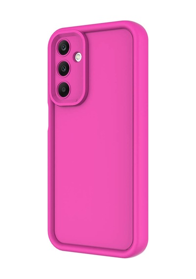Galaxy A25 Kılıf Kamera Korumalı Zore Ananas Kapak Pembe Koyu