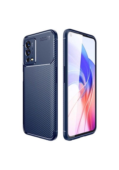 Oppo A55 4G Kılıf Karbon Silikon Case