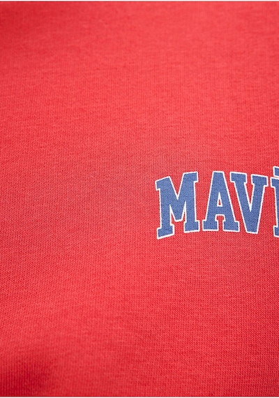 Mavi Kadın Logo Kısa Sweatshırt Lipstick Red 1611601-70936 Kırmızı