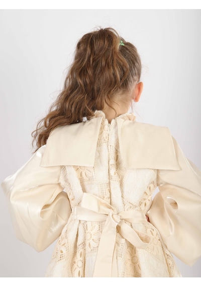 Xo Kids Kız Çocuk Elbise 2-6 Yaş 26470 Bej