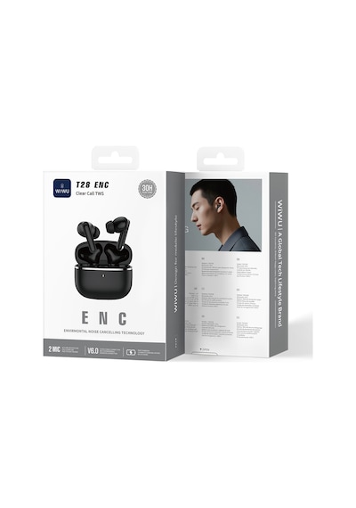 Wiwu T28 Enc Teknolojili Bluetooth 6.0 Kulak İçi Kulaklık-