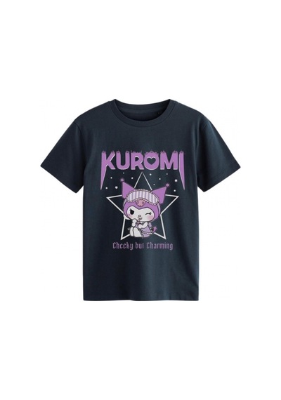 Sea Bubbles Kuromi Kız Çocuk Tişört St10397 Lacivert