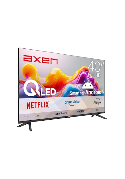 Axen AX40QLEDM-A14S 40" Full HD Android Smart Dahili Uydu Alıcılı Wifi LED TV