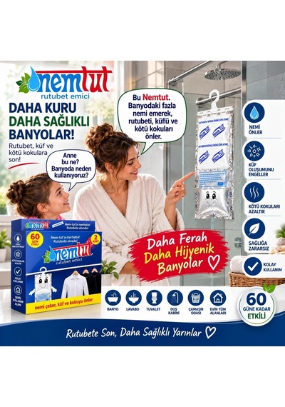 Nem Alıcı Rutubet Emici Koku Giderici Korozyon Önleyici 2 Kutu Içerisinde 4 Paket Diğer