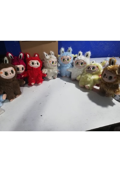Sevimli Canavar Büyük Labubu Peluş Oyuncak 40 Cm Çok Renkli