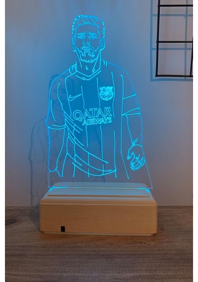 Tr Lionel Messi 16 Renk Gece Lambası Genel