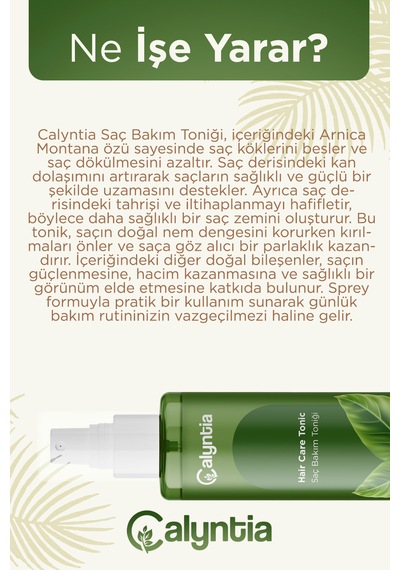 Calyntia Arnika Montana Özlü Canlandırıcı Saç Bakım Toniği 100 ML