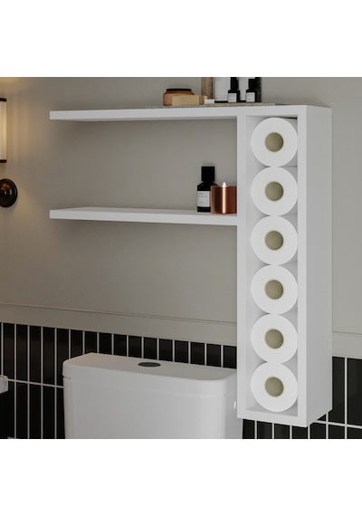 Tiny Duvar Rafı Duvara Monte, Modern Tasarım Beyaz