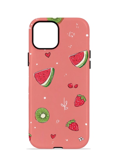 Apple iPhone Uyumlu 11 Vorian Çift Katmanlı Magsafe Kılıf Summer Fruit Crush