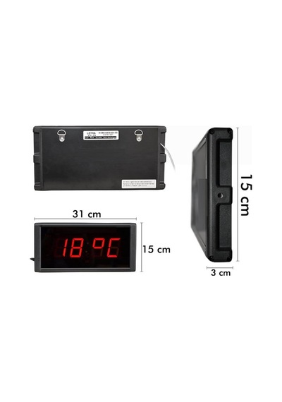 Loyka Stn-574 Işıklı Termometre Saat