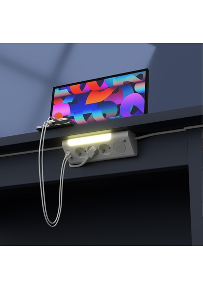 Prz06 3 Soketli 2 Usb 2 Type-c Pd20 2m 306 Joule Tam Bakır Kablolu Beyaz Akım Korumalı Priz 0