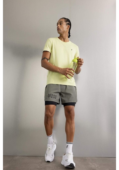DeFactoFit Slim Fit Dar Kesim Fermuarlı Telefon Cepli Sporcu Taytlı Şort Z2147AZ24AUKH398