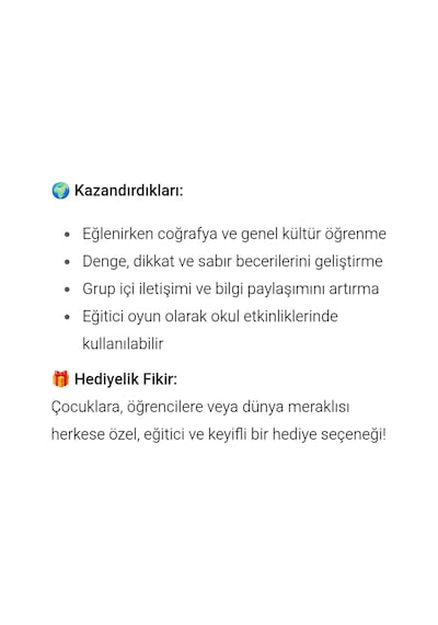 Dünya Tower Bilgi Eğitici 54 Parça Denge Oyunu Cezalı Jenga