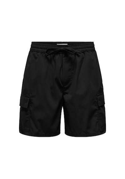 Only & Sons Only&sons Onskal Cargo 0287 Shorts Siyah Erkek Şort Siyah
