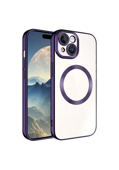 Apple Uyumlu iPhone 15 Plus Kılıf Magsafe Wireless Şarj Özellikli Zore Setro Silikon