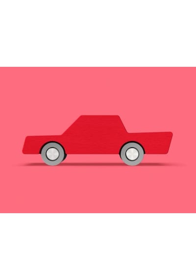 Waytoplay - Back & Forth Car - Red - Araba - Kırmızı