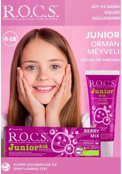 Rocs Junior Orman Meyveli 6-12 Yaş Florürsüz Diş Macunu 74 Ml