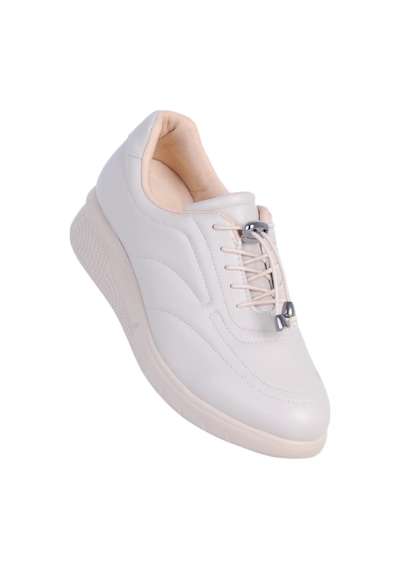 Elmisa 059 Krem Kadın Casual Ayakkabı Krem